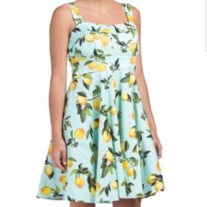 Chetta B Lemon Print Dress